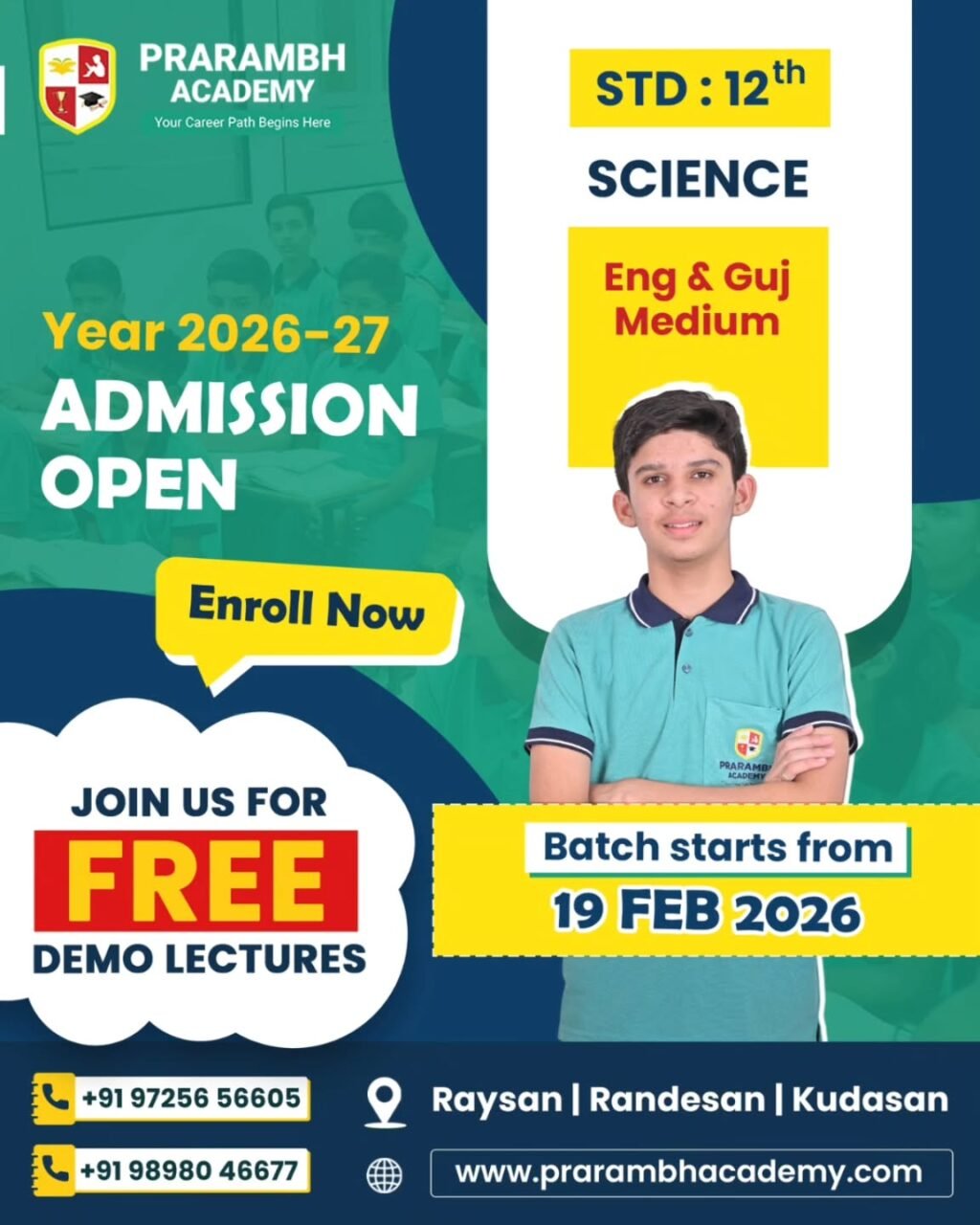 Instagram post from prarambhacademy. This post is in position 1.